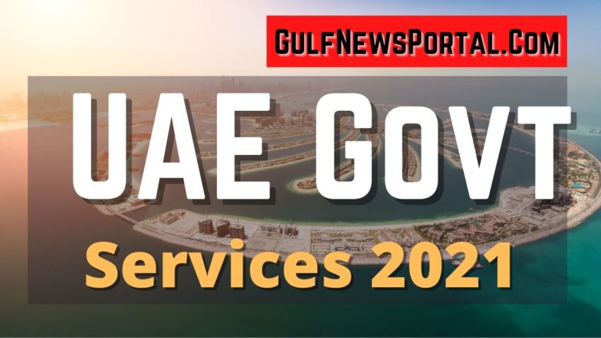 UAE Government Services 2021 List