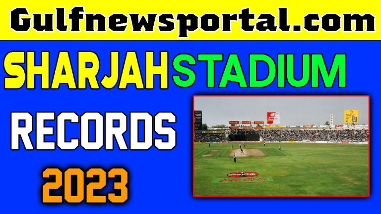 sharjah cricket stadium records
