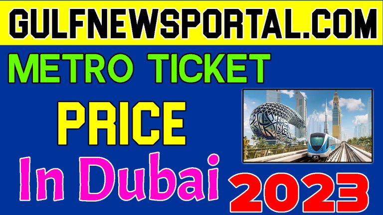 Dubai Metro Ticket Price